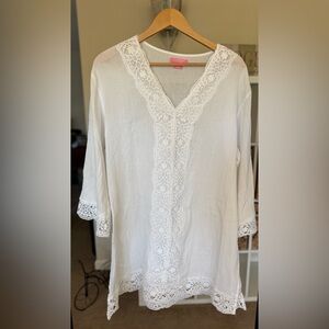 Isaac Mizrahi Women's White Cover-ups